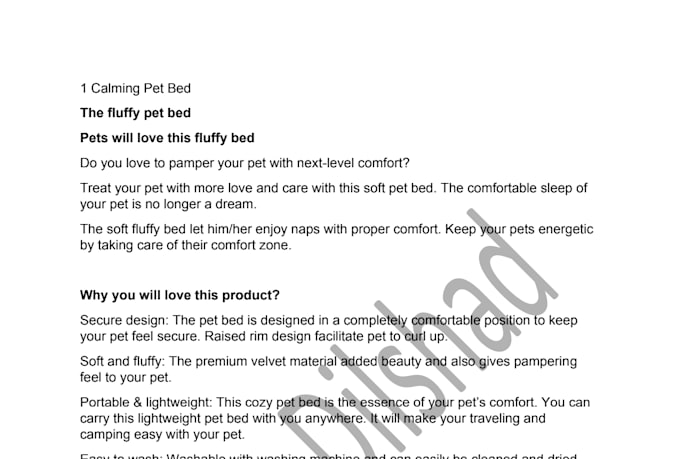 write SEO shopify product descriptions that sell